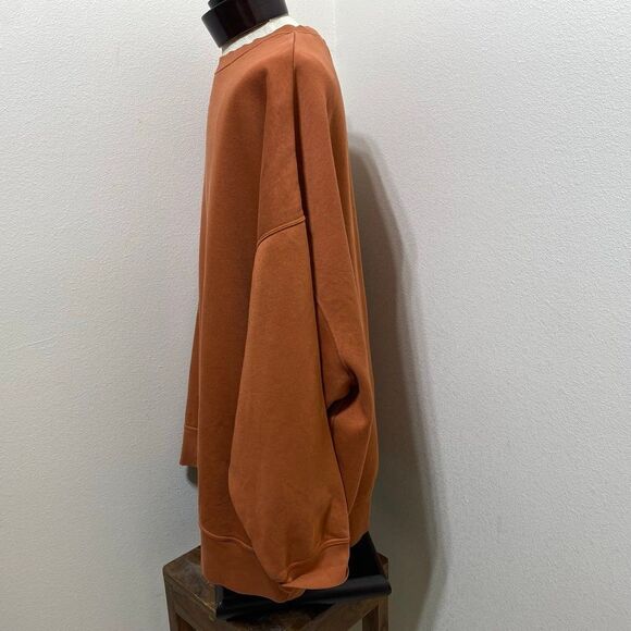 Nike Center Swoosh Logo Pullover Sweatshirt Size XXL Cotton Blend - Picture 4 of 8